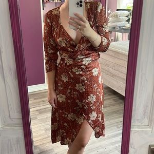 Leopard print midi dress from Leith brand. Worn once